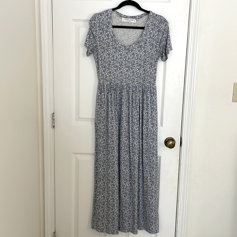 Sonnet James Liberty London Maxi Jersey Dress Size Small